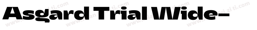 Asgard Trial Wide字体转换